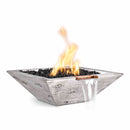 The Outdoor Plus Maya Fire & Water Bowl Wood Grain GFRC Concrete OPT-XXSWGFW - Serenity Provision