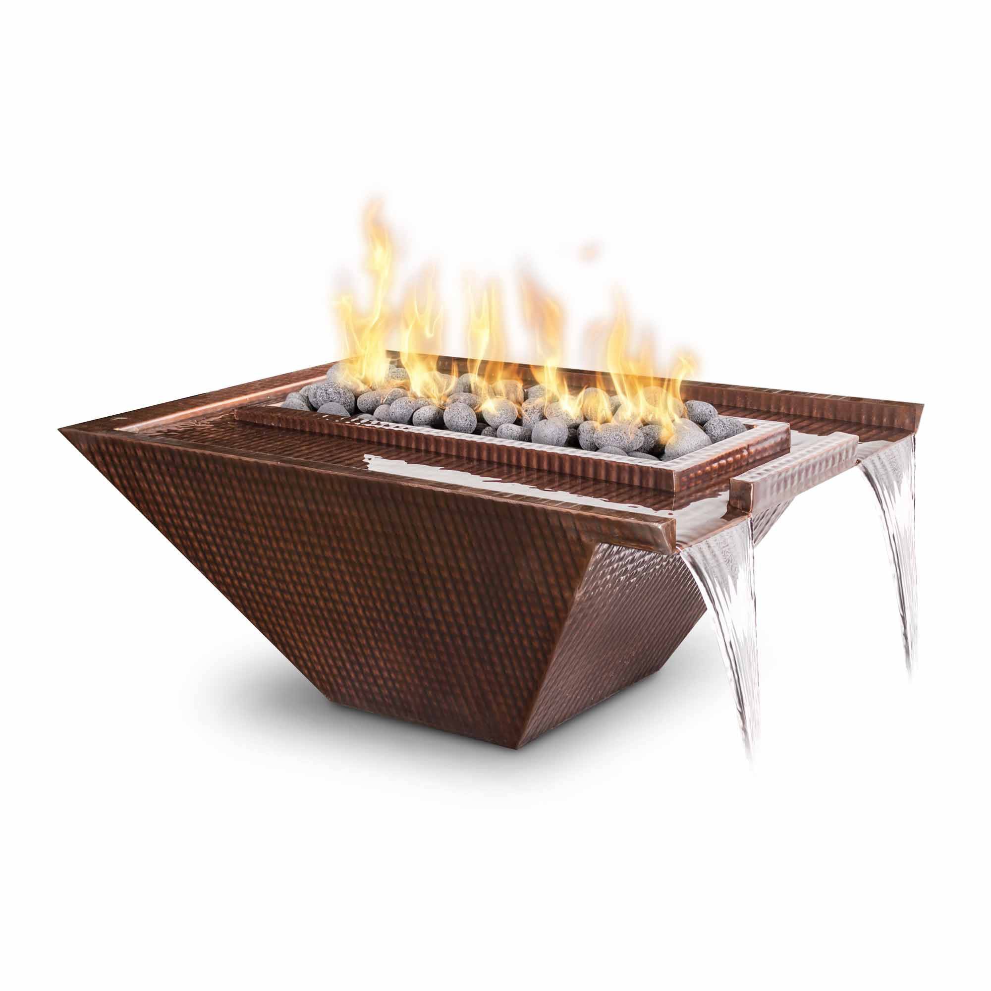 The Outdoor Plus Nile Fire & Water Bowl Hammered Patina Copper OPT-36NLCPF - Serenity Provision