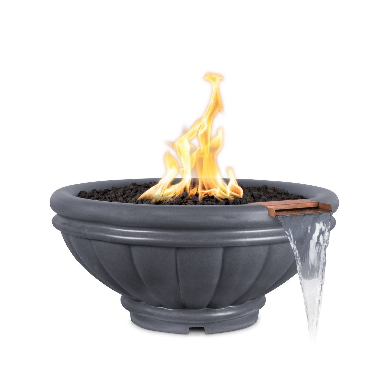 The Outdoor Plus Roma Fire & Water Bowl GFRC Concrete OPT-ROMFWXX - Serenity Provision