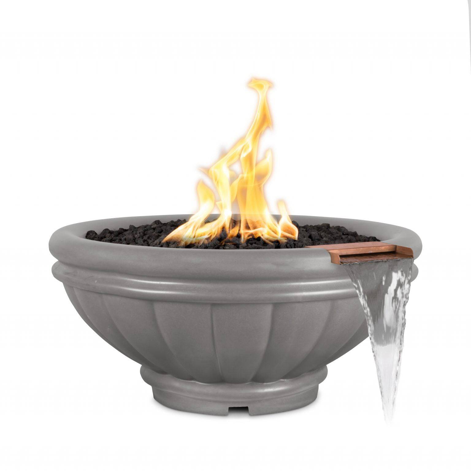 The Outdoor Plus Roma Fire & Water Bowl GFRC Concrete OPT-ROMFWXX - Serenity Provision