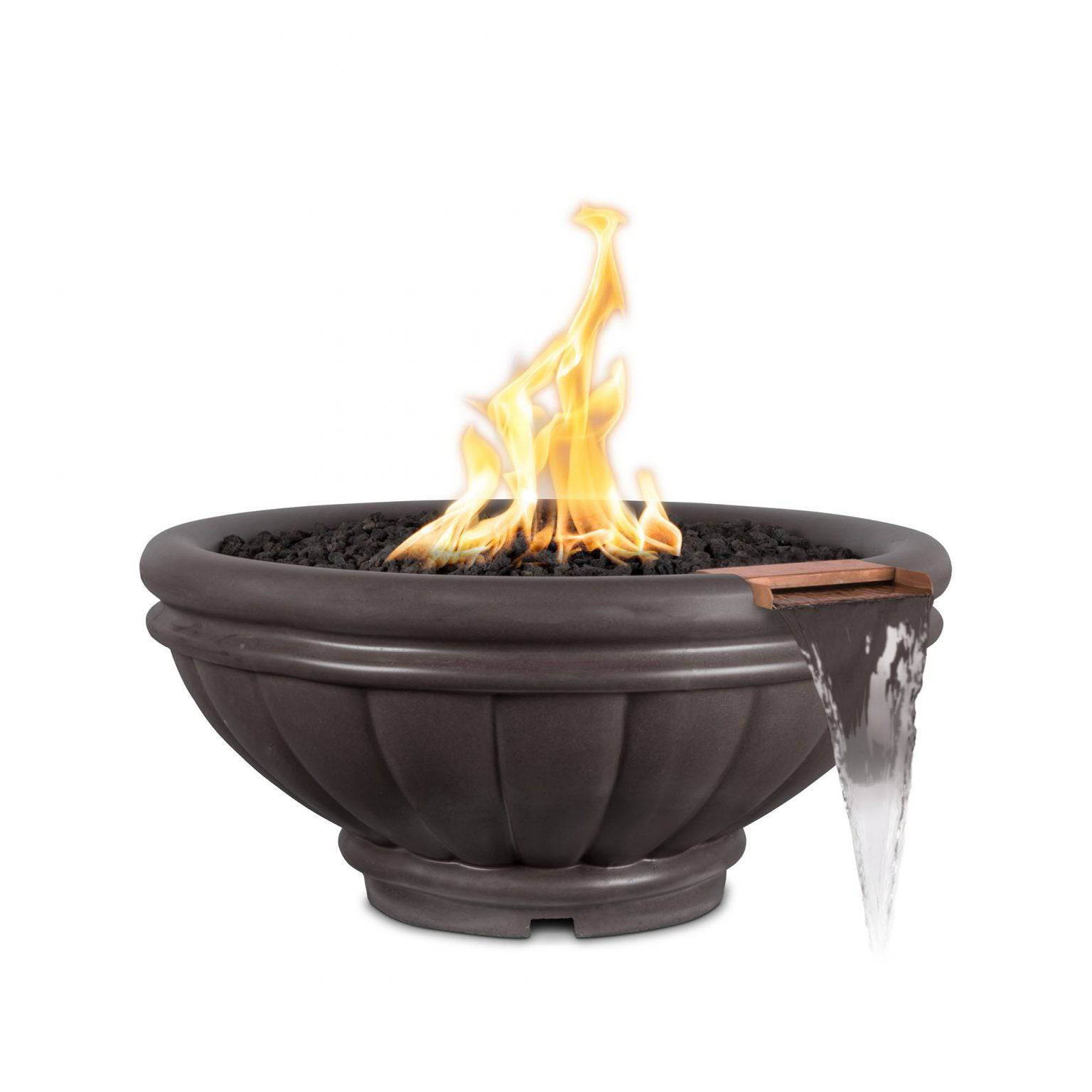 The Outdoor Plus Roma Fire & Water Bowl GFRC Concrete OPT-ROMFWXX - Serenity Provision