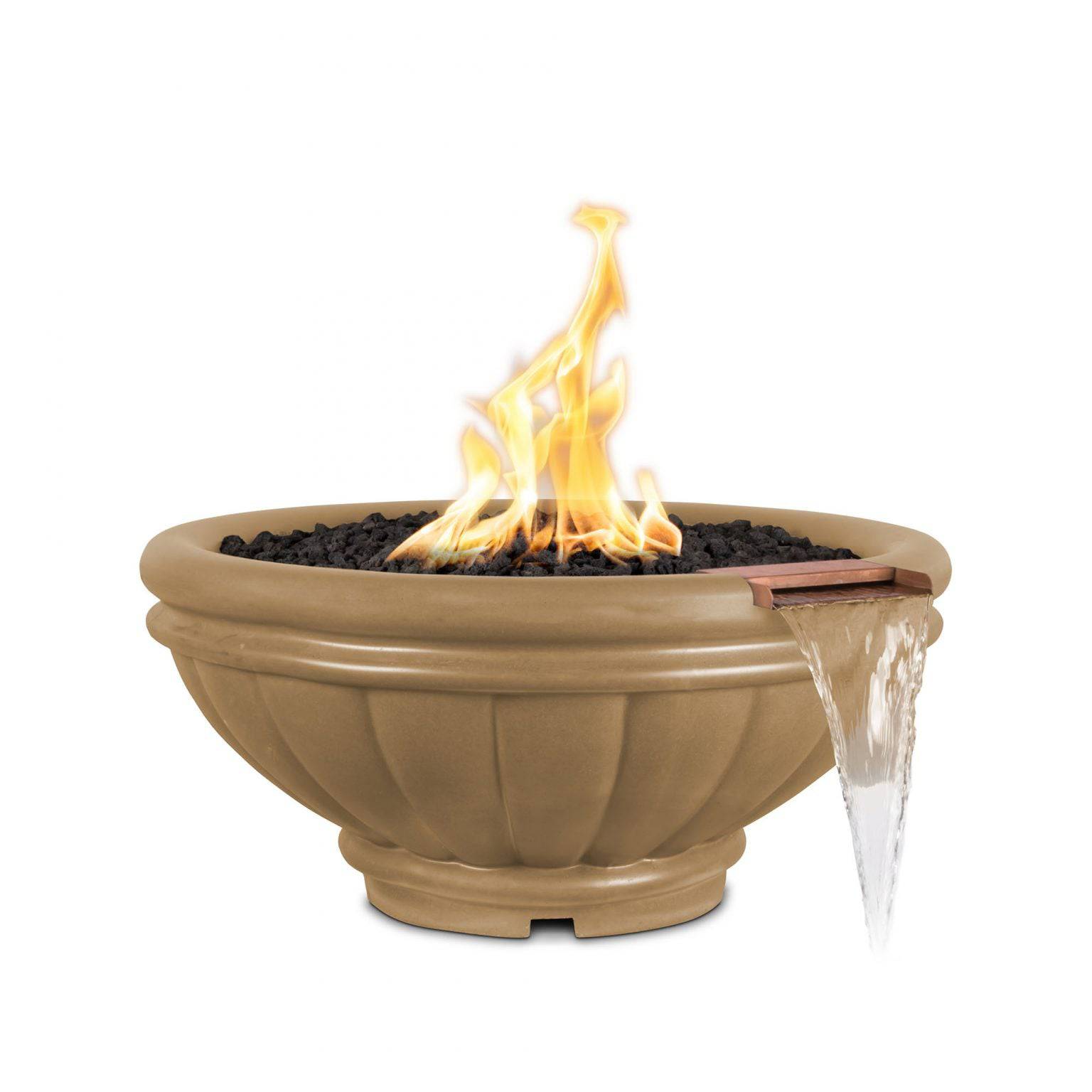 The Outdoor Plus Roma Fire & Water Bowl GFRC Concrete OPT-ROMFWXX - Serenity Provision