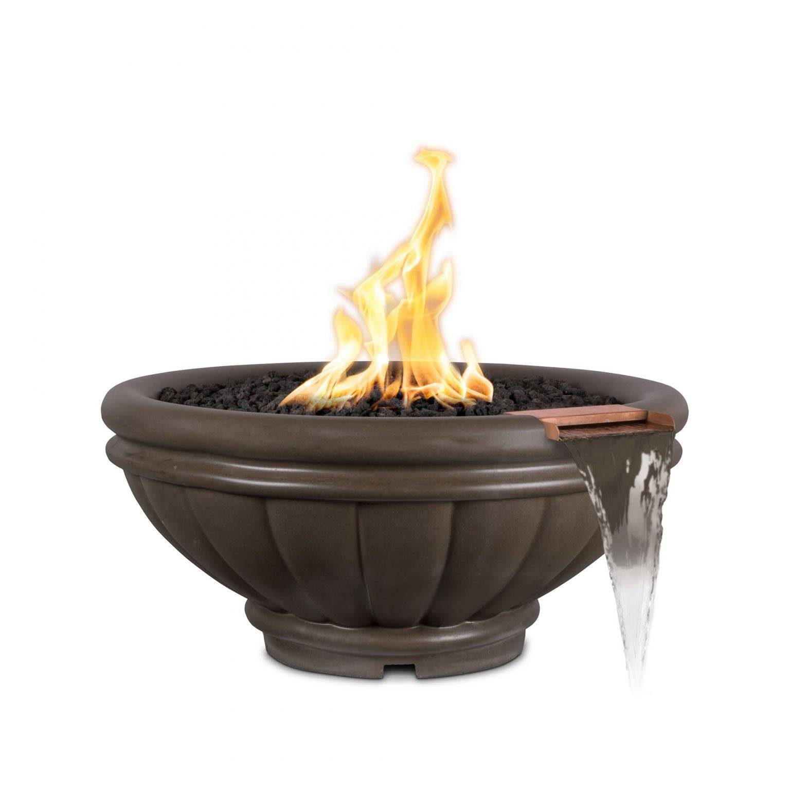 The Outdoor Plus Roma Fire & Water Bowl GFRC Concrete OPT-ROMFWXX - Serenity Provision