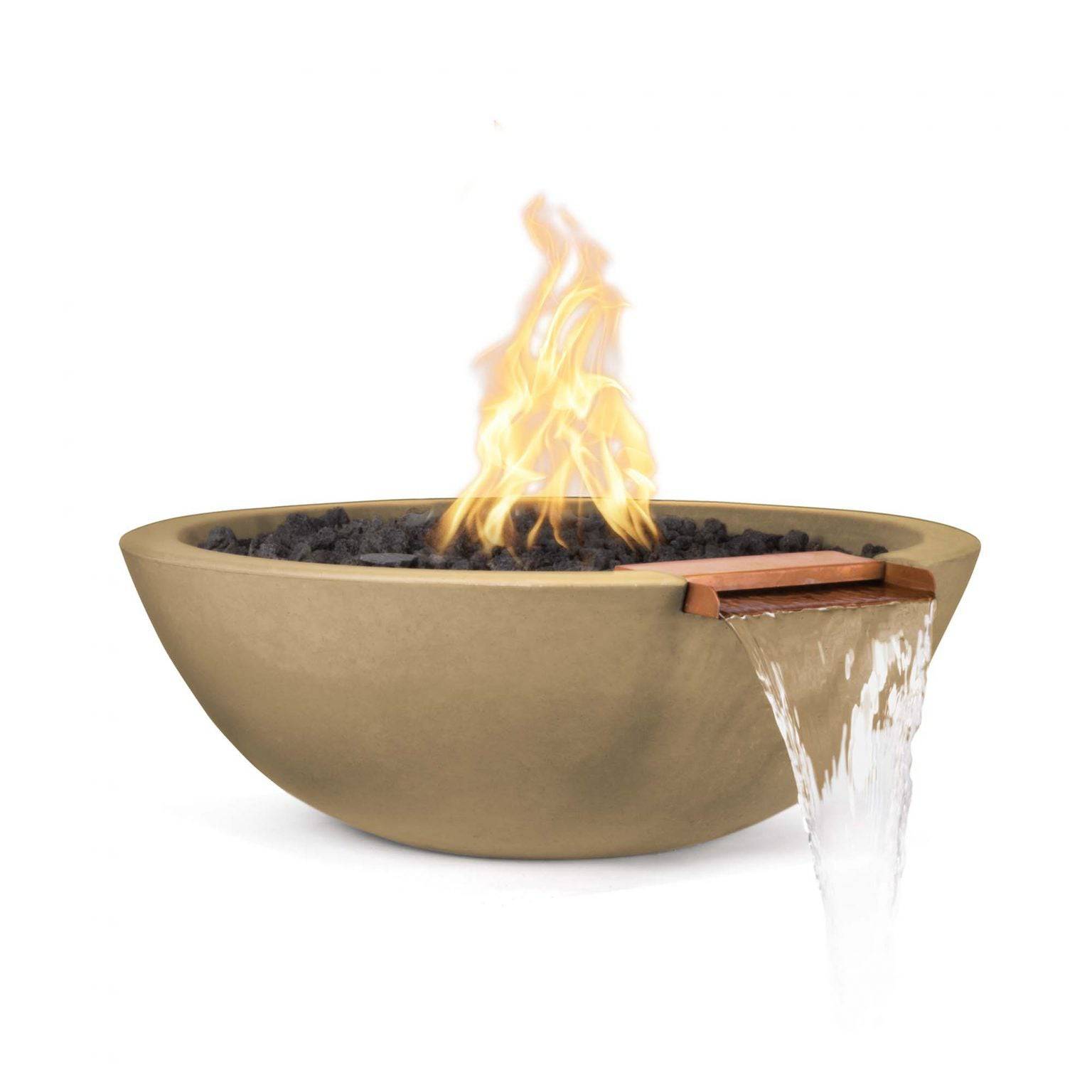 The Outdoor Plus Sedona Fire & Water Bowl GFRC Concrete OPT-RFW - Serenity Provision