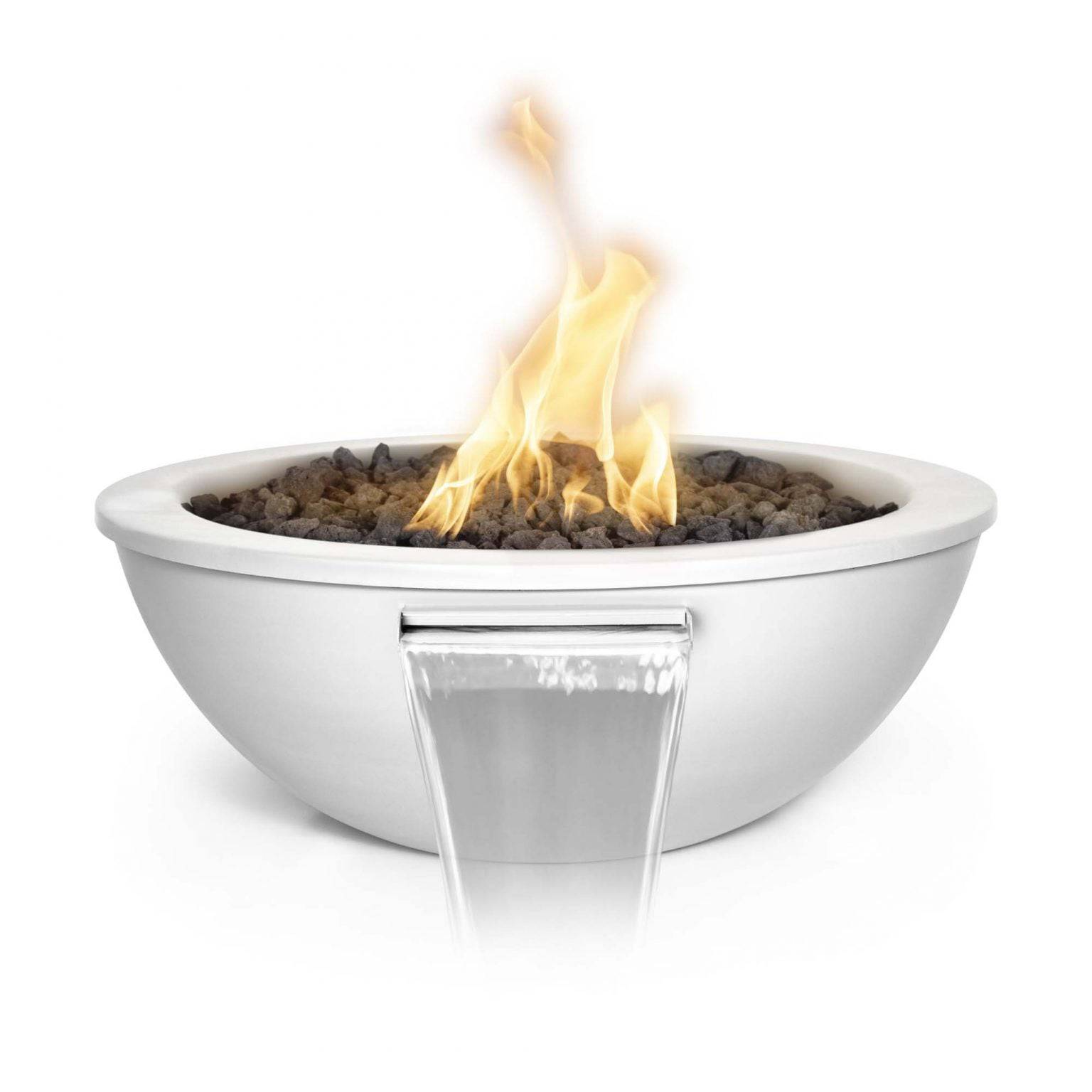 The Outdoor Plus Sedona Fire & Water Bowl Powder Coated Metal OPT-XXRPCFW - Serenity Provision