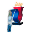 The Outdoor Plus Designer Series Fire & Water Feature 13 OPT-DSF13 - Serenity Provision