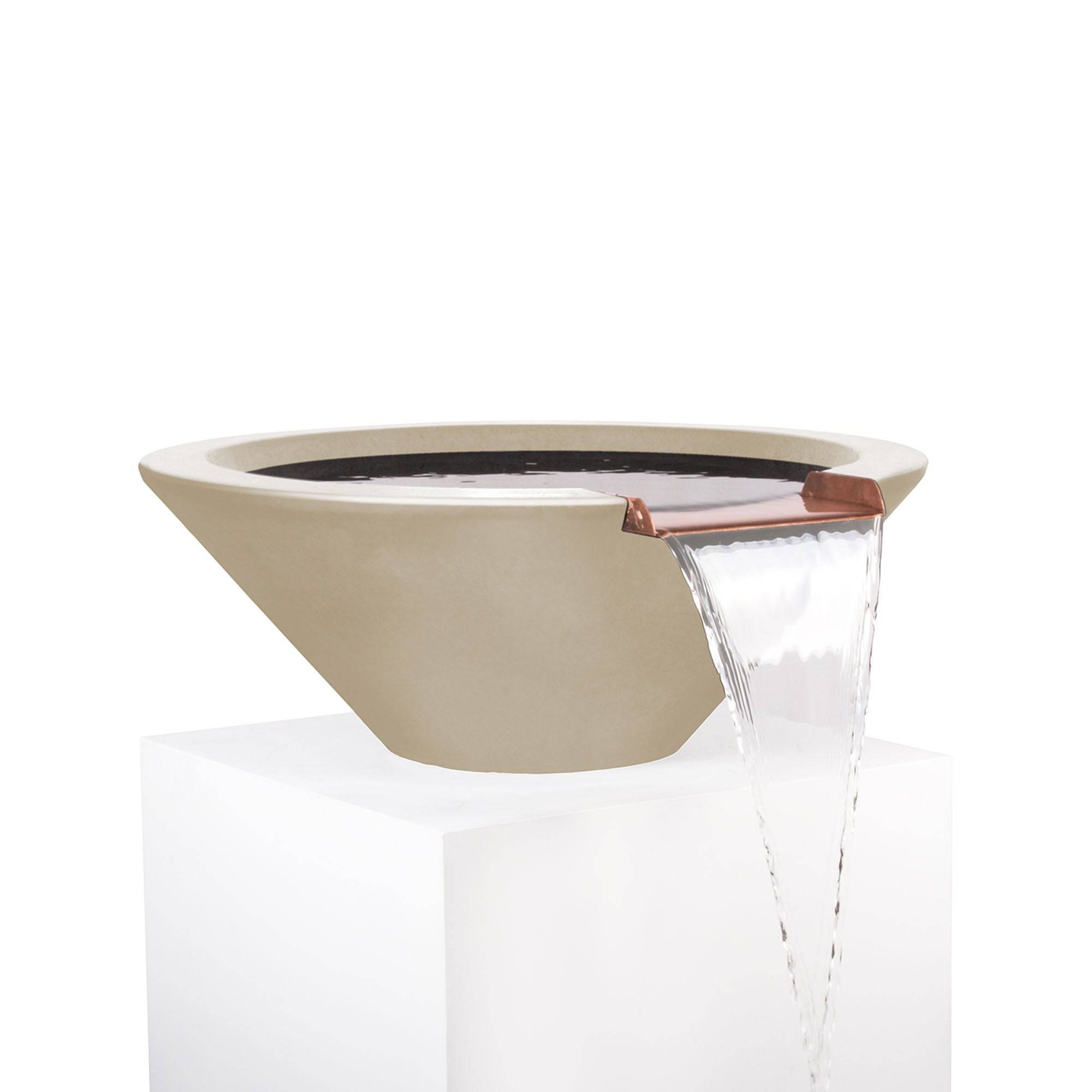 The Outdoor Plus Cazo Water Bowl GFRC Concrete OPT-XXRWO - Serenity Provision