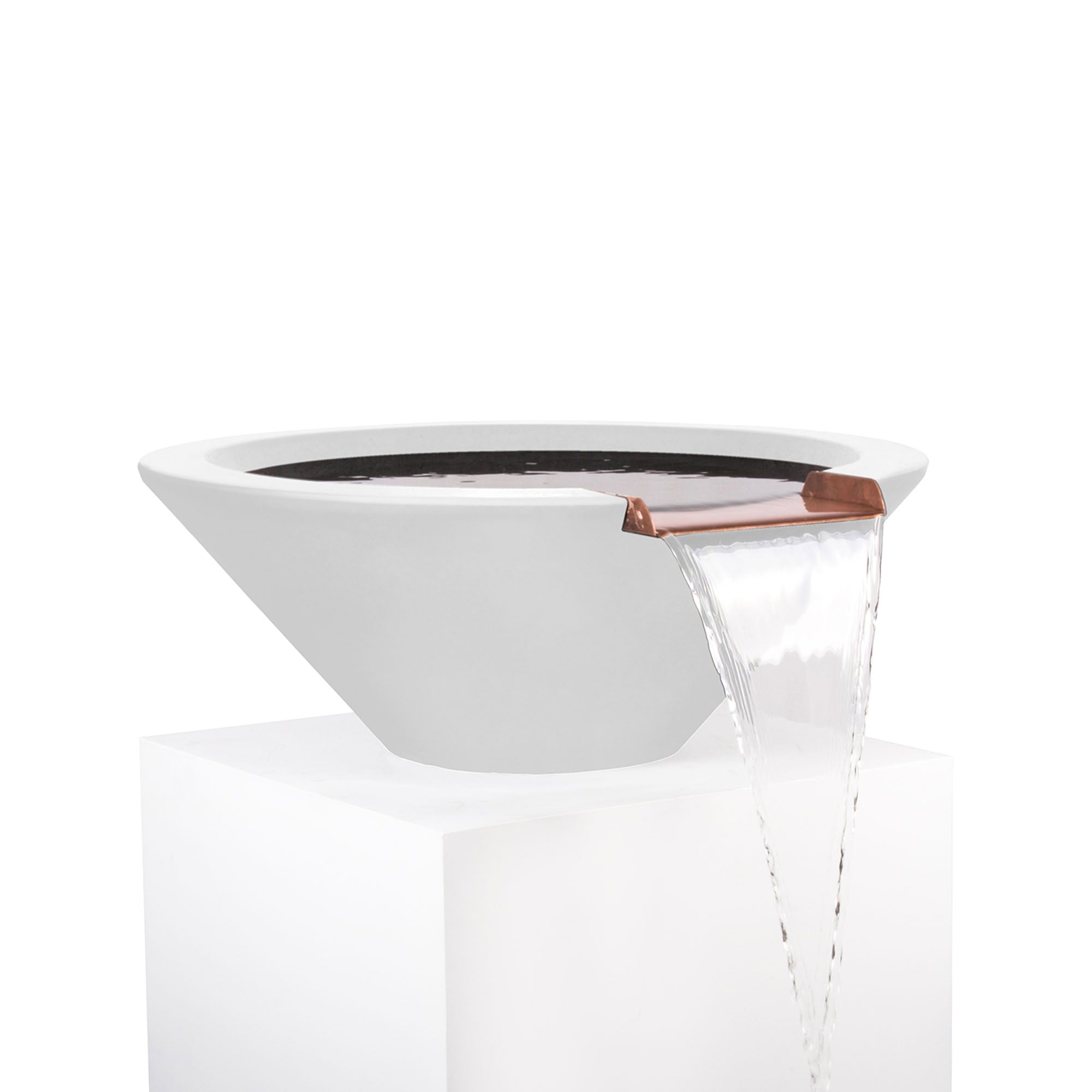 The Outdoor Plus Cazo Water Bowl GFRC Concrete OPT-XXRWO - Serenity Provision