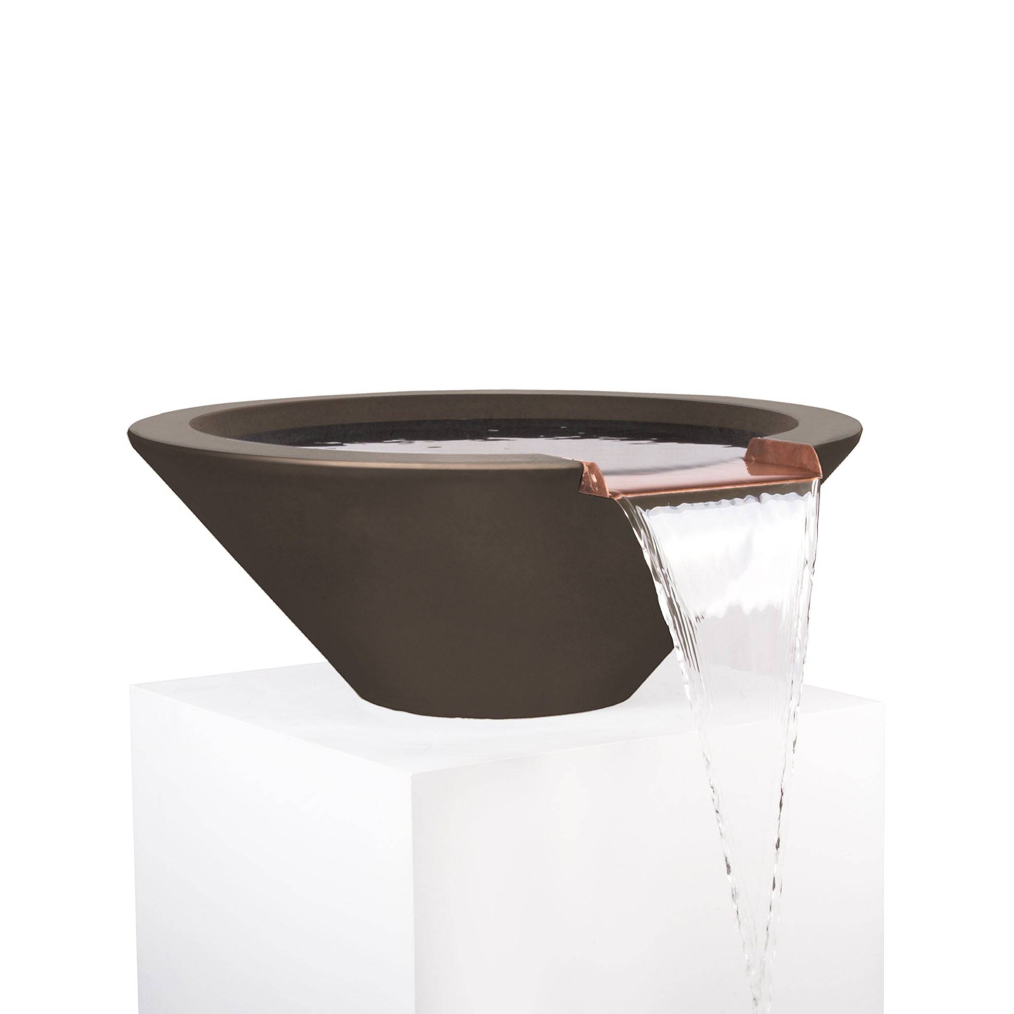 The Outdoor Plus Cazo Water Bowl GFRC Concrete OPT-XXRWO - Serenity Provision