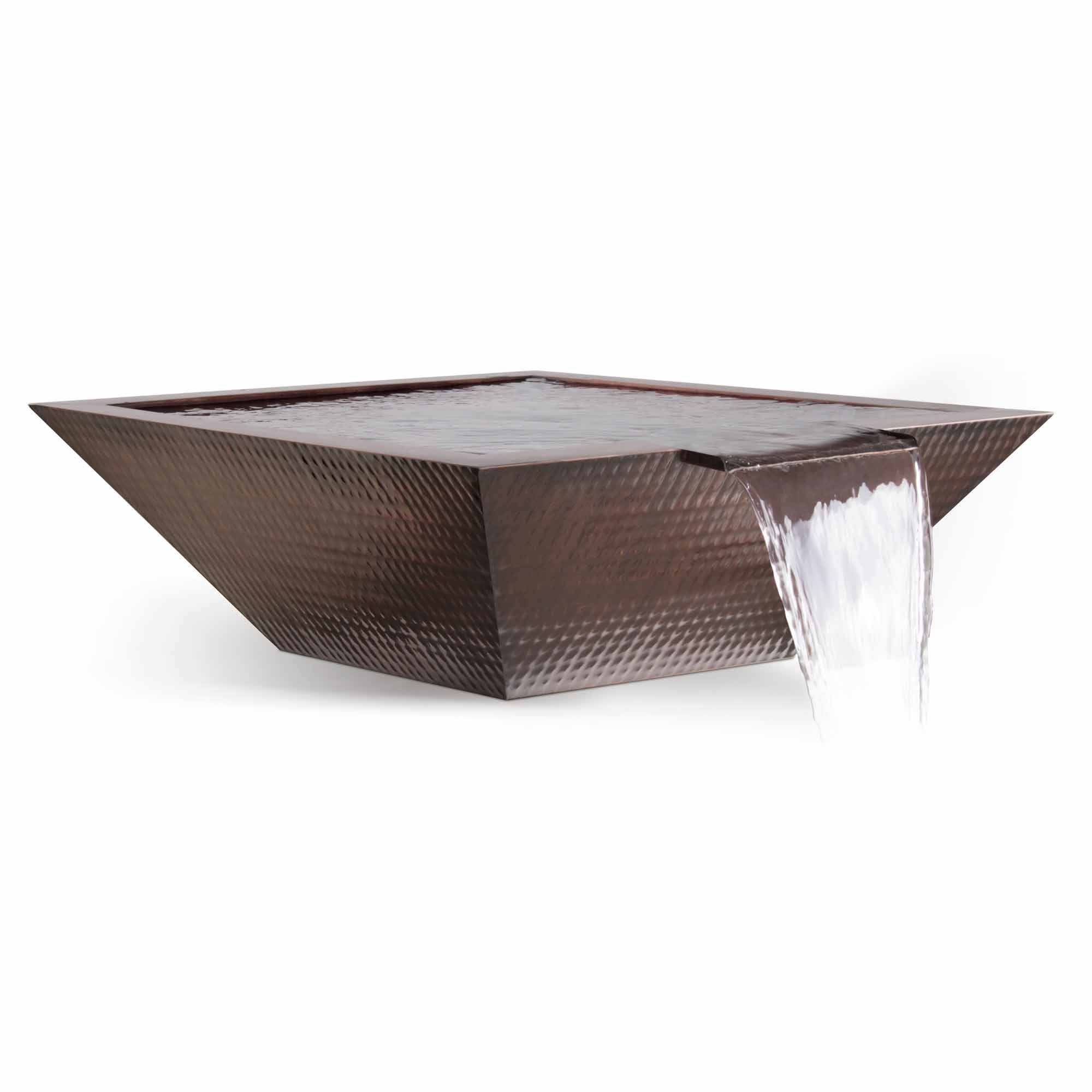 The Outdoor Plus Maya Water Bowl Hammered Patina Copper OPT-XXSCW - Serenity Provision
