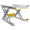 Vestil Partially Stainless Steel Ground Lift Scissor Table 44 In. x 70 In. 4000 Lb. Capacity Blue -EHLTG-4470-4-48-PSS