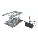 Vestil Stainless Steel Low Profile Electric U 1200 lb. Capacity Table Silver - EHU-12-SS