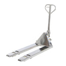 Vestil Stainless Steel Pallet Truck 59 In. x 21-1/2 In. x 48 In. 5500 Lb. Capacity Silver - PM5-2048-SS