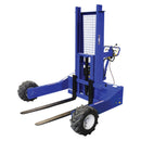 Vestil Steel 190CC Gas Powered Drive and Lift All-Terrain Pallet Truck With 48 In. Long Adjustable Width Forks 1,000 Lb. Capacity Blue - ALL-T-1-GPT-ST-L