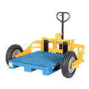Vestil Steel All-Terrain Pallet Truck 32 In. Fork Length 2500 Lb. Capacity Yellow - ALL-T-HD