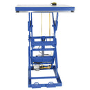 Vestil Steel Double Scissor Lift Table 70 In. Height 1000 Lb. Capacity Blue - EHLTD-1-70