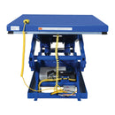Vestil Steel Double Scissor Lift Table 84 In. Height 3000 Lb. Capacity Blue - EHLTD-3-84