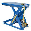 Vestil Steel Electric Hydraulic Lift Table 24 In. x 48 In. 3000 Lb. Capacity Blue - EHLT-2448-3-43
