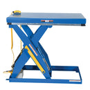 Vestil Steel Electric Hydraulic Lift Table 24 In. x 48 In. 3000 Lb. Capacity Blue - EHLT-2448-3-43