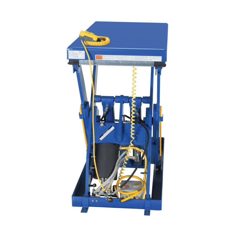 Vestil Steel Electric Hydraulic Lift Table 24 In. x 48 In. 4000 Lb. Capacity Blue - EHLT-2448-4-43
