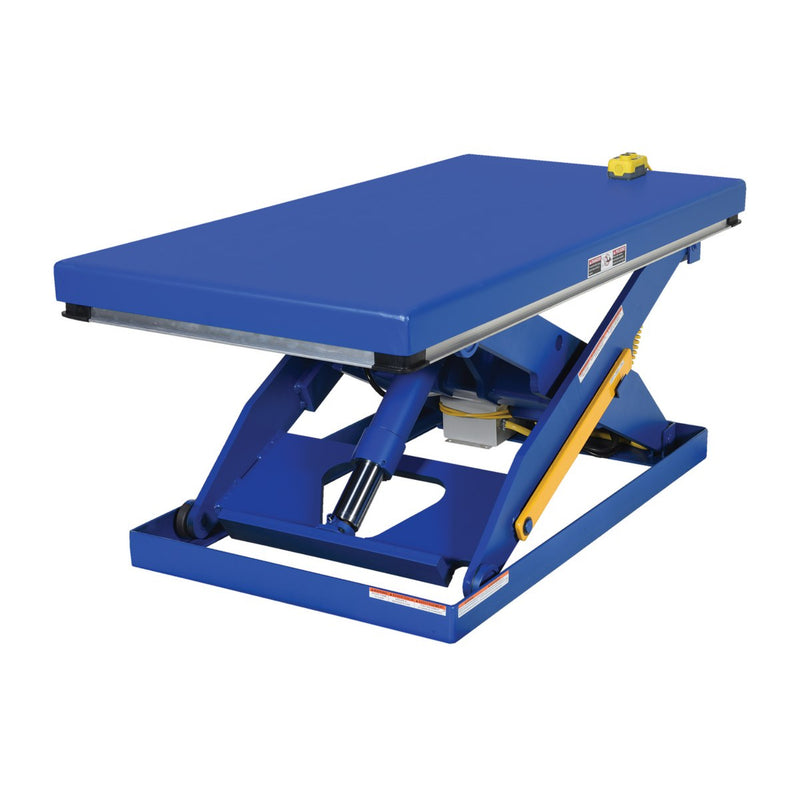 Vestil Steel Electric Hydraulic Lift Table 30 In. x 60 In. 2000 Lb. Capacity Blue - EHLT-3060-2-43
