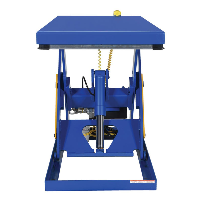 Vestil Steel Electric Hydraulic Lift Table 30 In. x 60 In. 2000 Lb. Capacity Blue - EHLT-3060-2-43