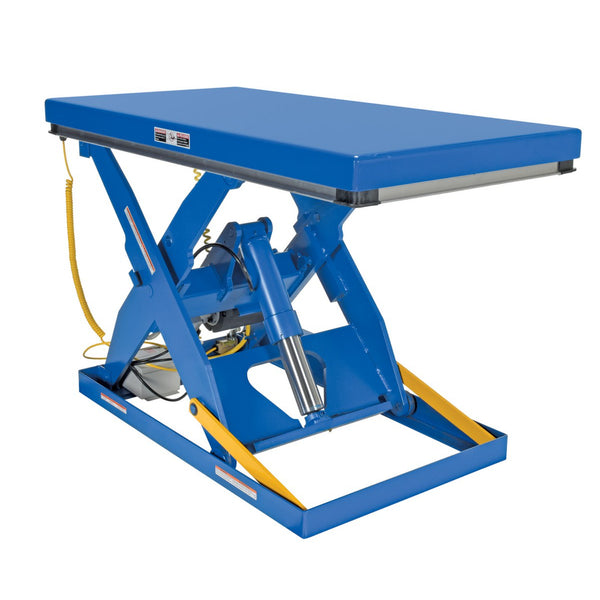 Vestil Steel Electric Hydraulic Lift Table 30 In. x 60 In. 3000 Lb. Capacity Blue - EHLT-3060-3-43