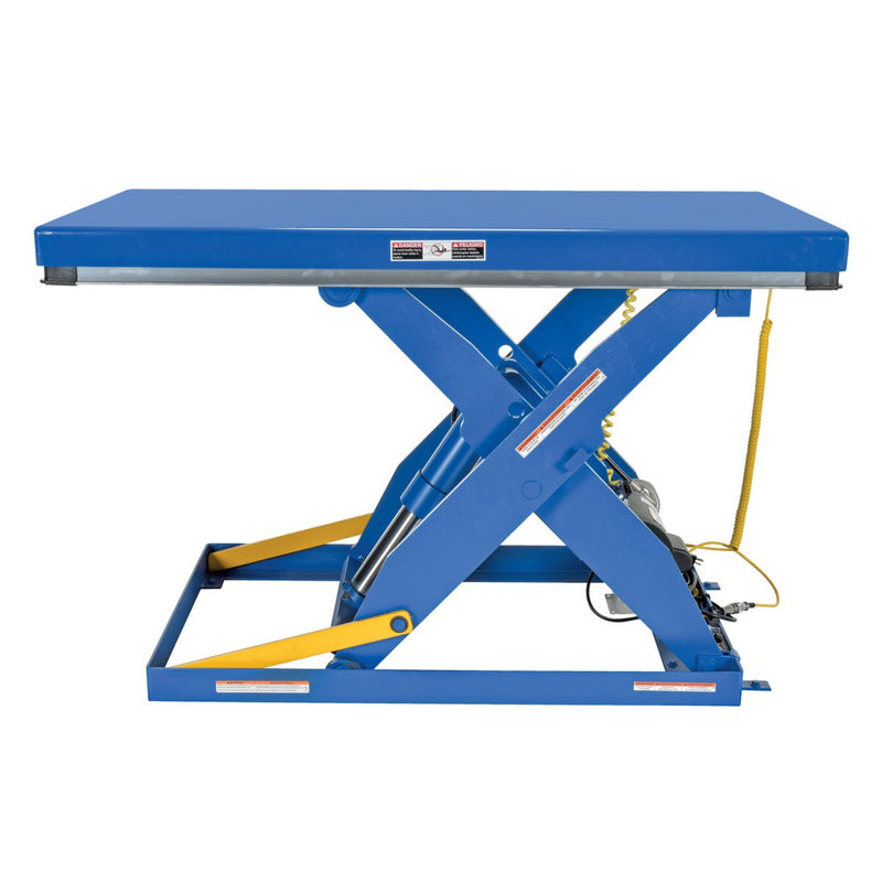 Vestil Steel Electric Hydraulic Lift Table 30 In. x 60 In. 3000 Lb. Capacity Blue - EHLT-3060-3-43