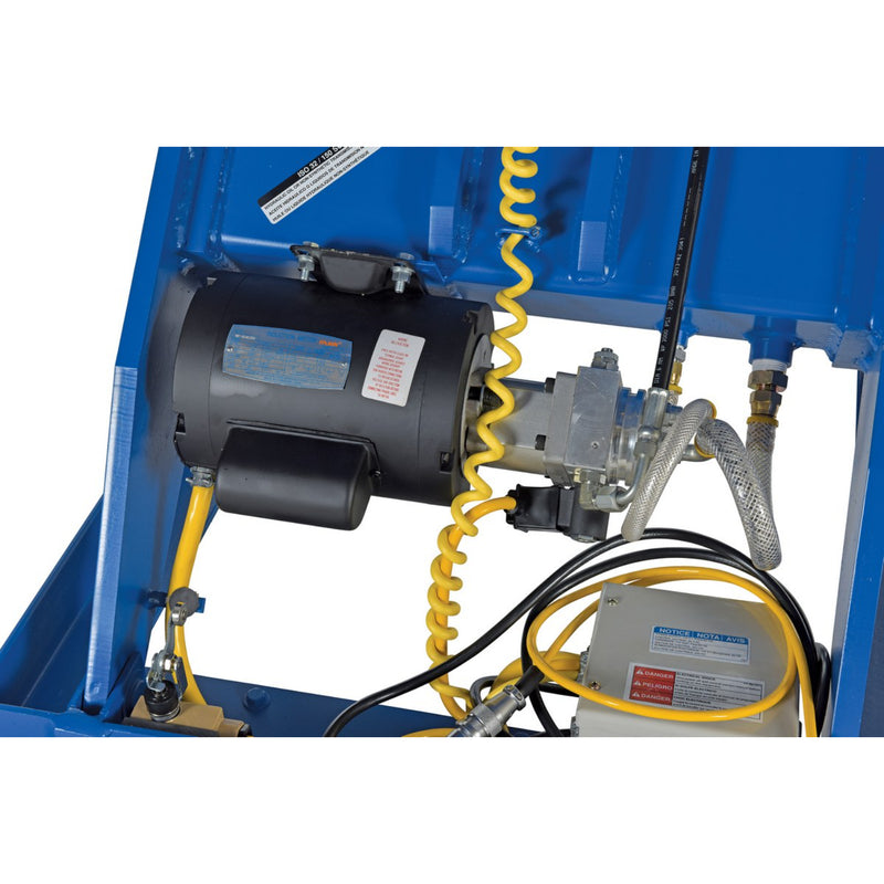 Vestil Steel Electric Hydraulic Lift Table 30 In. x 60 In. 3000 Lb. Capacity Blue - EHLT-3060-3-43