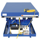 Vestil Steel Electric Hydraulic Lift Table 36 In. x 72 In. 5000 Lb. Capacity Blue - EHLT-3672-5-44