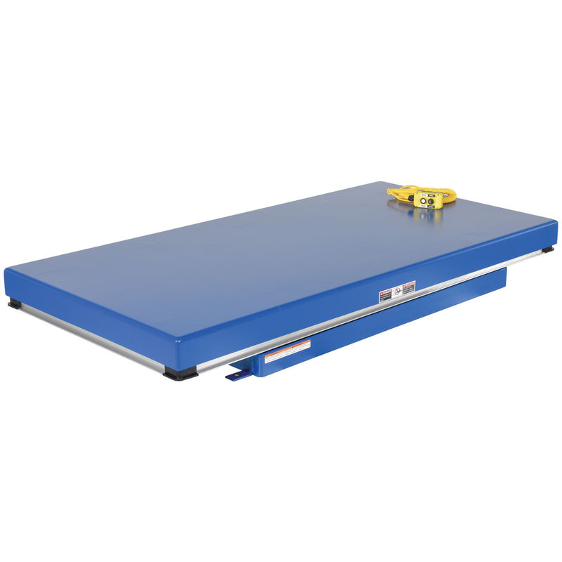 Vestil Steel Electric Hydraulic Lift Table 36 In. x 72 In. 8000 Lb. Capacity Blue - EHLT-3672-8-44