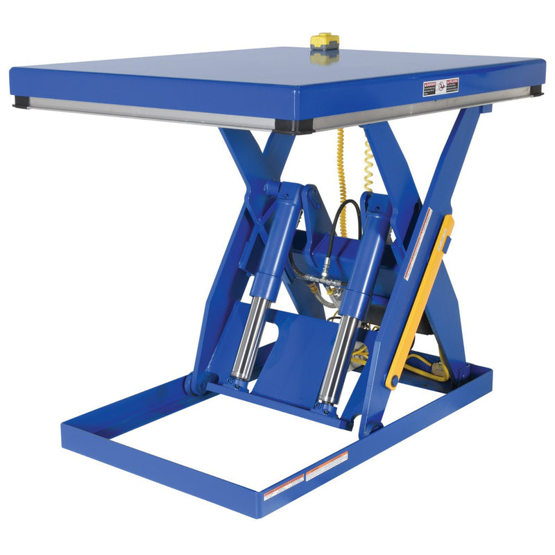 Vestil Steel Electric Hydraulic Lift Table 40 In. x 48 In. 4000 Lb. Capacity Blue - EHLT-4048-4-43