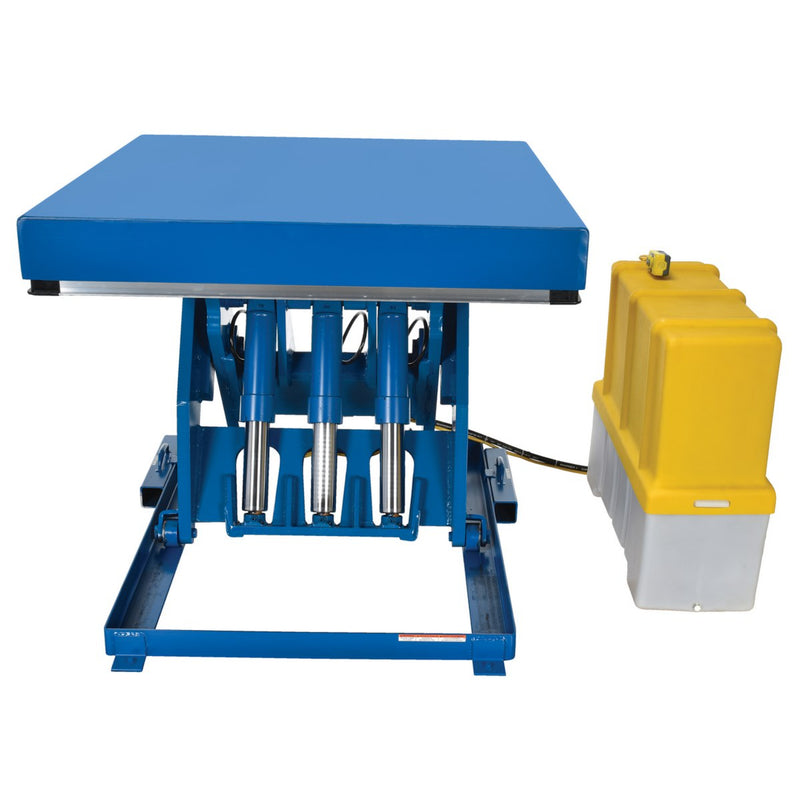 Vestil Steel Electric Hydraulic Lift Table 48 In. x 48 In. 12000 Lb. Capacity Blue - EHLT-4848-12-43