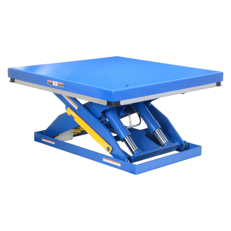 Vestil Steel Electric Hydraulic Lift Table 48 In. x 48 In. 4000 Lb. Capacity Blue - EHLT-4848-4-43
