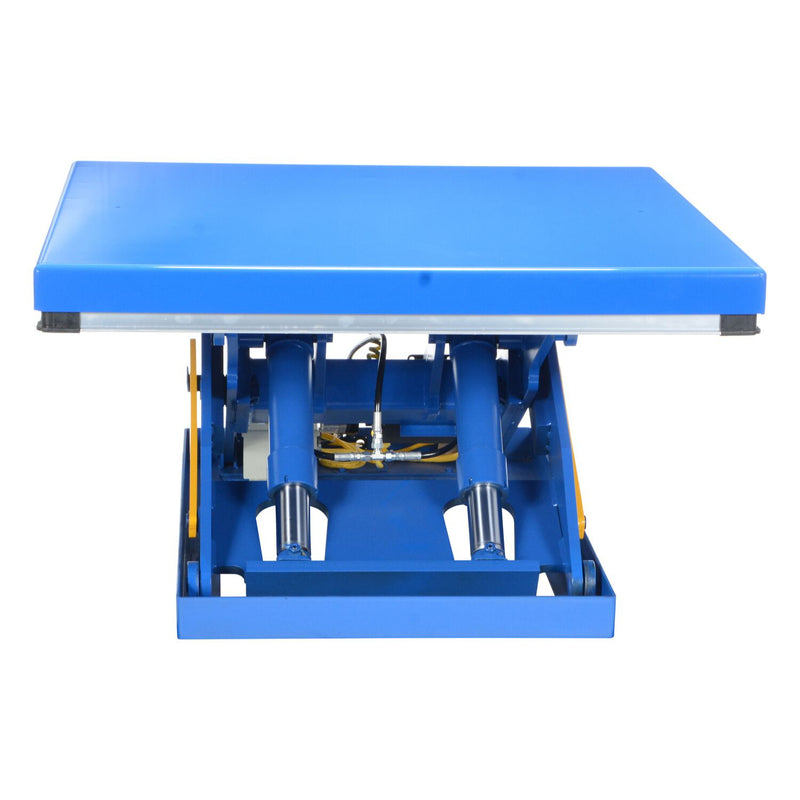 Vestil Steel Electric Hydraulic Lift Table 48 In. x 48 In. 4000 Lb. Capacity Blue - EHLT-4848-4-43