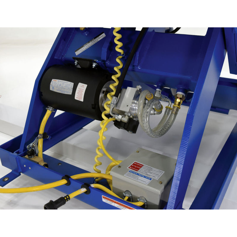 Vestil Steel Electric Hydraulic Lift Table 48 In. x 48 In. 4000 Lb. Capacity Blue - EHLT-4848-4-43