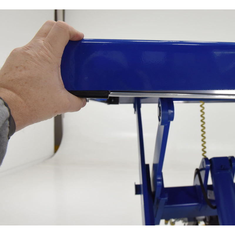 Vestil Steel Electric Hydraulic Lift Table 48 In. x 48 In. 4000 Lb. Capacity Blue - EHLT-4848-4-43