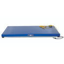 Vestil Steel Electric Hydraulic Lift Table 48 In. x 72 In. 3000 Lb. Capacity Blue - EHLT-4872-3-43