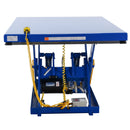 Vestil Steel Electric Hydraulic Lift Table 48 In. x 72 In. 4000 Lb. Capacity Blue - EHLT-4872-4-43