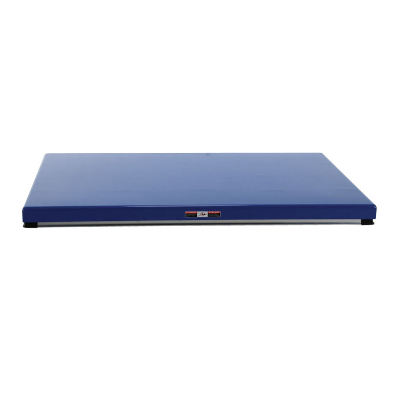 Vestil Steel Electric Hydraulic Lift Table 48 In. x 72 In. 4000 Lb. Capacity Blue - EHLT-4872-4-43
