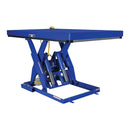 Vestil Steel Electric Hydraulic Lift Table 48 In. x 72 In. 6000 Lb. Capacity Blue - EHLT-4872-6-44