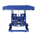 Vestil Steel Electric Hydraulic Lift Table 48 In. x 72 In. 6000 Lb. Capacity Blue - EHLT-4872-6-44