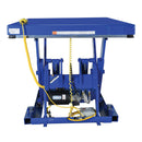 Vestil Steel Electric Hydraulic Lift Table 48 In. x 72 In. 6000 Lb. Capacity Blue - EHLT-4872-6-44
