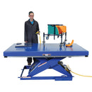 Vestil Steel Electric Hydraulic Lift Table 48 In. x 72 In. 6000 Lb. Capacity Blue - EHLT-4872-6-44