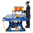 Vestil Steel Electric Hydraulic Lift Table 48 In. x 72 In. 6000 Lb. Capacity Blue - EHLT-4872-6-44