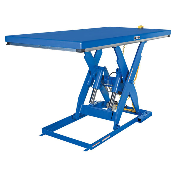 Vestil Steel Electric Hydraulic Lift Table 48 In. x 96 In. 4000 Lb. Capacity Blue - EHLT-4896-4-56
