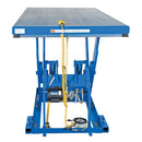 Vestil Steel Electric Hydraulic Lift Table 48 In. x 96 In. 4000 Lb. Capacity Blue - EHLT-4896-4-56