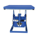 Vestil Steel Electric Hydraulic Lift Table with Foot Control 48 In. x 48 In. 2000 Lb. Capacity Blue - EHLT4848-2-43FC