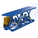 Vestil Steel Electric Hydraulic Tandem Lift Table 30 In. x 144 In. 2000 Lb. Capacity Blue - EHLT-TL-30144-2-46