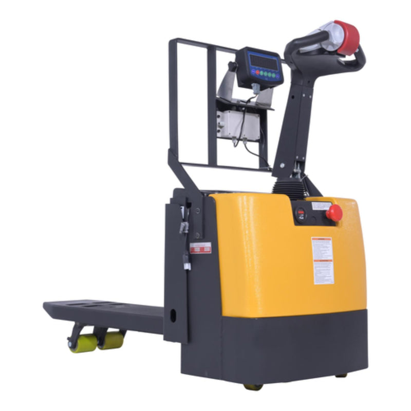 Vestil Steel Electric Pallet Truck Single Fork 40 In. Length With Scale 2,600 Lb. Capacity Black - EPT-SF-1240-26-SCL